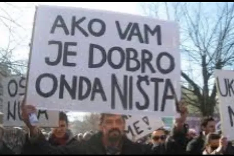 prosvjed - Ako vam je dobro onda ništa